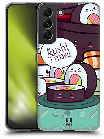 Head Case Designs Maki Nori Sushi Time Soft Gel Handyhülle Hülle kompatibel mit Samsung Galaxy S22+ 5G