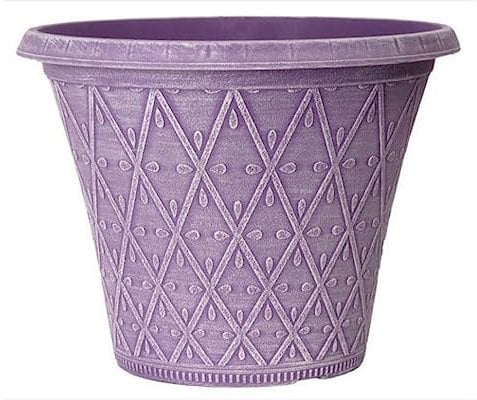Prism Decorative Round Planter Plant Flower Pot 12- Purple - Home & Garden Indoor or Outdoor Use - Bright Colour