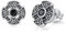 Keltische Kreuz Ohrringe Schwarze 925 Sterling Silber Keltische Wikinger Ohrstecker Klein Ohrstecker Wikinger Geschenke für Mädchen Herren Sohn Teenager Geschenk