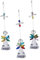 Garneck 3st Kristall-anhänger Glas-Engel-Ornamente Mini-Engel Aus Glas Weihnachtsengel Ornamente Mini Engel Aus Glas Religiöse Weihnachtsschmuck Christbaumpuppenschmuck Baby Modellieren
