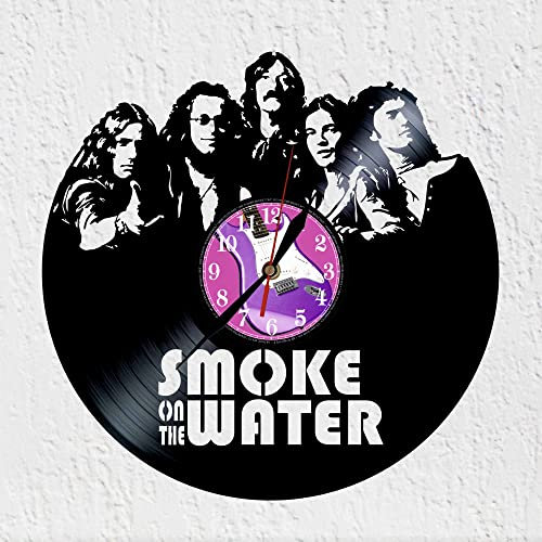 VINY WOODY Wanduhr mit Schallplatte, britisches Band, Vinyl