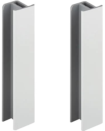 2x jonction de plinthe 120mm blanc brillant cuisine raccord connecteur pied de meuble profil PVC plastique finition