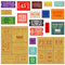 GLOBLELAND Stempelthema Karbonstahl-Stanzformen, Schablonen, Rechteckige Briefmarken-Hintergrund-Stanzformen, Fotorahmen-Stanzformen Für DIY Scrapbooking, Fotoalbum, Dekorative