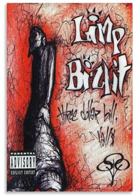 SECOLI Limp Bizkit Leinwand-Poster, Motiv: Drei Dollar Bill Y'all, dekoratives Gemälde, Wandkunstdruck, modernes Dekor, 60 x 90 cm