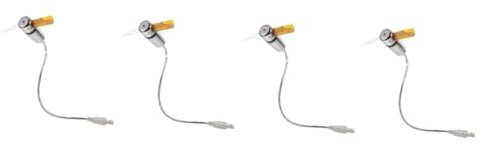 BESTonZON 4 Pièces Ventilateur Usb Mini Ventilateur De Refroidissement D'horloge Usb Mini-refroidisseur Climatiseur De Table D'ordinateur Led Pvc