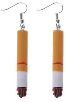 Generic LeahMaria Nachahmung einer Zigarette baumeln Ohrringe 1 Paar (Small)