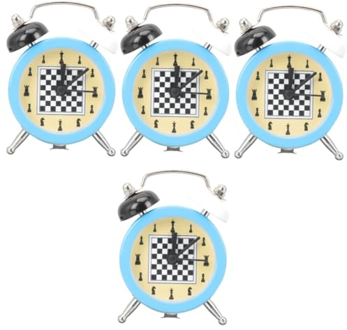 Alipis 4stücke Mini Analog Chess Timer Batteriebetriebene Tischuhr Mit Retro-Design Für Schachliebhaber Kompakt Und Tragbar Zufälligen Farben Ohne Ticken