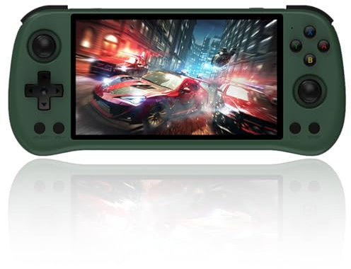 X55 Handheld Game Console 5.5-Inch JELOS System RK3566 CPU Handheld Emulator - 128GB TF Card Pre-Installed with 20.000 Games
