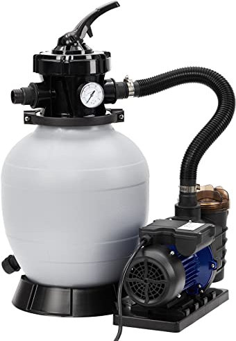 13 Sand Filter Pump - 2Lb Filter Ball, 3434GPH 3/4HP Pool Sand Filter for Above Ground and Inground Pool Up to 8500 Gallons,with 6-Way Multi-Port Valve & Strainer Basket Easy Installation