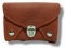 Petit Porte Monnaie Femme en Cuir veritable, 4 Compartiments, pour Carte Bleue, Monnaie, Billets (Brique)