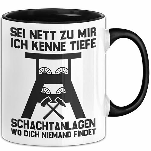 Ruhrpott Tasse Geschenk Zechen Lustiges Geschenk Für Männer (Schwarz)