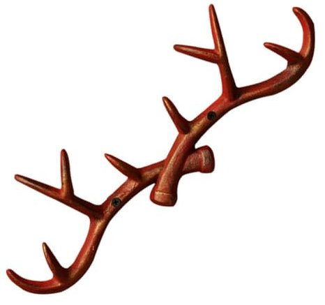 GREENADSCAPE Eleganter Hirschgeweihhaken Hirschgeweih Für Dekoration Handtuchhalter Wandhaken Hirschaufhänger Rustikales Wohndekor