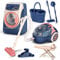 kramow Kids Cleaning Play Set, Role Play Cleaning Appliance Toy Set Accessories Set with Mop, Washing Machine, Vacuum Cleaner, Ironing Machine, Pretend Educational Toy for Kid 3+