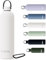 Exllena Gourde Isotherme 1l avec Poignée Pratique - Bouteille Isotherme avec 24 Heures de Conservation au 24h Froid/12h Chaud, Revêtement Anti-Dérapant - Étanche Sans BPA (Beige)