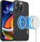 memumi Magnetische Carbon Hülle für iPhone 16 Pro, kompatibel mit Mag-Safe,1500D Aramidfaser Hülle, Ultradünn Hülle mit Fallschutz für iPhone 16 Pro -Schwarz