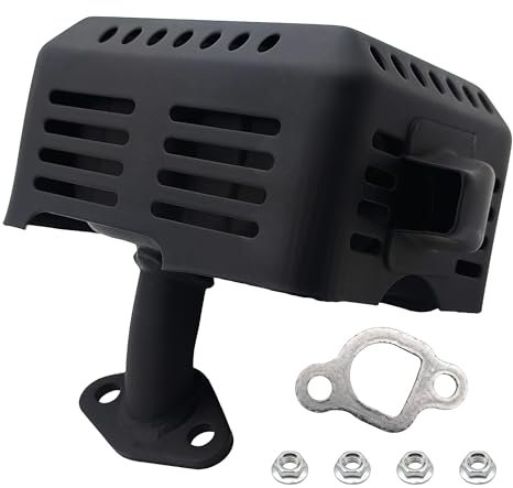 YGQ Marmitta GX160 Assemblaggio Silenziatore per Honda 5,5 CV 6,5 CV GX120 GX140 GX200 18310-ZF1-000 159cc Predator 196cc 173 212cc motore con deflettore di scarico