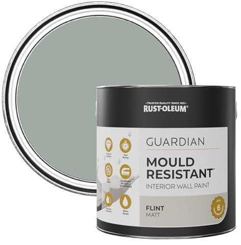 Rust-Oleum Grey Guardian Mould Resistant Wall Paint - Flint 2.5L