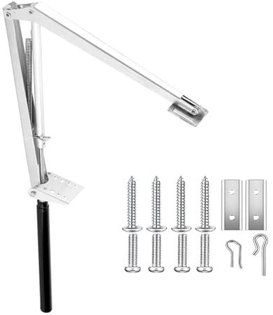 DeJivsin Automatischer Fensteröffner für Gewächshaus 7KG, Automatischer Entlüftungsöffner Legierungen, Öffnungshöhe 45cm, durch Temperatursteuerung