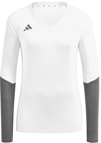 adidas Women's Volleyball Quickset Long Sleeve Jersey, White, XXL