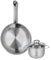 ELO 9865950 Batterie de cuisine 2 pièces, Ensemble de 1 Poêle de cuisson 24 cm et 1 faitout 12 cm Elo Profi Brillant, inox, induction