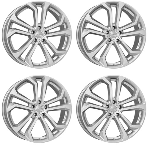 4x Dezent Felgen TA silver 7.5Jx17 ET30 5x112 kompatibel mit Mercedes Benz A B C CLA CLC CLK E GLA GLB GLC GLK SLK SLK/SLC