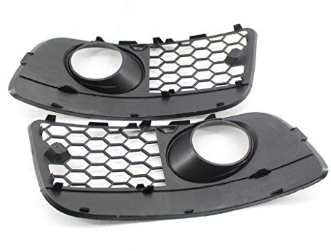 SHYYOULQE Netz-Nebelscheinwerfer, offene Lüftungsgitter für Golf 5 MK5 06–09, fließende LED-Blinker, Tagfahrlicht, Nebelscheinwerfer, offene Lüftungsgitter