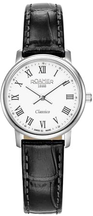 Roamer - Armbanduhr Classico Ladies - Quartz Uhrwerk - Gehäusebreite: 30 mm - Edelstahl - 3 ATM