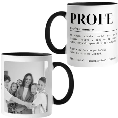latostadora Taza Personalizada Profesor Profesora con Foto y Nombre Personalizado - Tazas Personalizadas Para Regalar a Profesores - Regalos Personalizados Originales Profesores