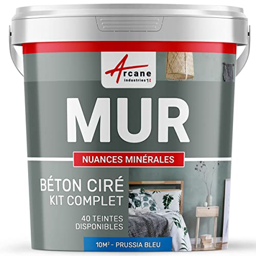 WANDSPACHTELBETON-KIT - NUANCES MINERALES Prussia Blau - 10 m² - Satiniert