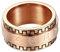 PAURO Herren Edelstahl Buddhismus tibetischen Mantra Spinner Ring 10mm Wide Band Jahrgang Om Mani Padme Hum Gebet Schmuck Rose Gold Größe 54