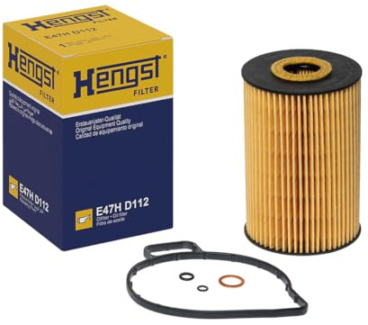 HENGST - Ölfilter E47H D112 - Öl-Filtereinsatz für KFZ | Hochwertiger Motorölfilter für KFZ mit Otto- oder Dieselmotor - Robuster Ölfilter mit hoher Schmutzaufnahmefähigkeit