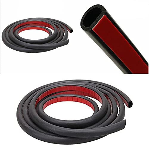 Burletes de goma, forma de D, para sellar, 39 ft /12 m, para Puertas de coche, camión, para proteger del clima, OEM,