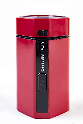 XSQUO Useful Tech Vital Espresso Grider, Molinillo de café, Semillas Granos o Especias, 150 w, Capacidad 50 Gas, Cuchillas de Acero Anti Desgaste. Libre de BPA