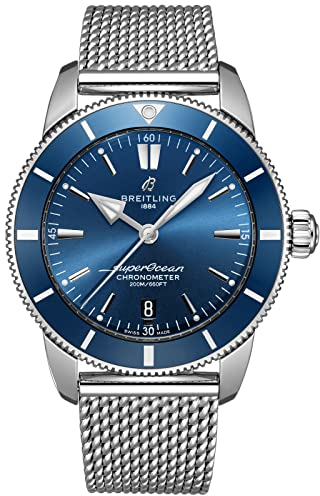 Breitling Superocean Heritage II Automatik Chronometer 44mm Blaues Zifferblatt Herrenuhr AB2030161C1A1, Blau, 44 mm, Taucheruhr