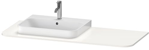 Duravit Happy D.2 Plus Konsole HP031K, 1300x550 mm, 1 Auschnitt Links, für Waschtischunterbau HP4932, HP4942, HP4962, HP4972, Farbe (Front/Korpus): Weiß Hochglanz Dekor - HP031KL2222