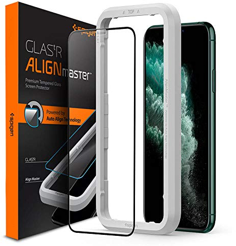 Spigen AlignMaster Full Coverage Tempered Glass Screen Protector for iPhone 11 Pro - 1 Pack