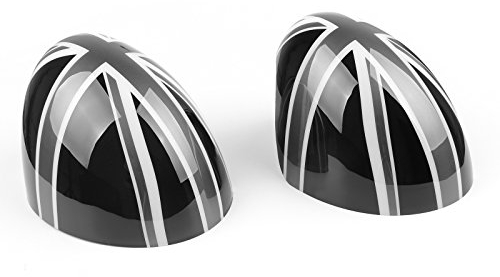 Areyourshop Lot de coques de rétroviseurs latéraux Union Jack pour Mini Cooper Hardtop F54 F55 F56 F57 F60 (pliage automatique uniquement)