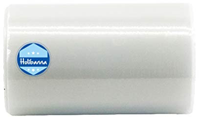 Holibanna 100M Pellicola Scarpe Automatico per Distributore Automatico di Copriscarpe Monouso Copri Scarpe e Protezioni 1 Rotolo da 6.2 x 2.75 in