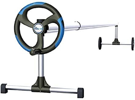 well2wellness® Enrouleur Mobile en Aluminium, Extensible jusqu'à 5,00 m pour couvertures de Piscine + Films solaires