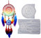 URFEDA Resin Casting Mold Dream Catcher Form Anhänger Silikon Moulds Feder Form Epoxidform Dekoration Feder Handgemachte Traumfänger für Hochzeit Vintage Innendekoration