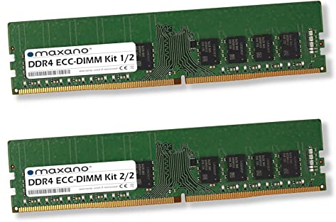 Maxano 64GB Kit 2X 32GB RAM Speicher DDR4 3200MHz ECC-DIMM kompatibel mit Asus Mainboard X399-A