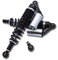 Set: Performance-Federbeine Schwarz/Silber mit ABE, mit externen Ausgleichsbehälter, 360mm - für Simson S50, S51, S70