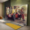 Grande Taille Vintage Voiture Affiche Imprime F1 Classique Racing Illustration Mur Art Photo Impression Toile Peinture pour Salon Décor À La Maison 65x130cm(26x51in) Avec Cadre