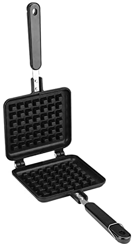 Molde para hornear gofres para el hogar, cocina, Gas, antiadherente, para hacer gofres tradicionales, molde para sartén, gofrera para estufa, placa de prensa de hierro, herramienta para cocinar y horn