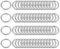 sourcing map 60 Stück Metall O Ringe 10mm(0.39) Innendurchm. 1.6mm Dicke Mehrzweck Ungeschweißte O Ring Schnalle für Handwerk Gürtel Geldbörse Handtasche Herstellung Hardware Silber Ton