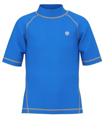 HDTIYUYP UV Shirt Kinder Kurzarm - Jungen Schwimm Tshirt Kinder Badeshirt RashWeste Surfen Tshirt Schnelltrocknend Strand Shirt Wassersport Top Royal 13y