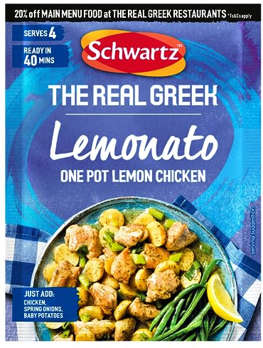 Schwartz x The Real Greek Lemonato One Pot Lemon Chicken Recipe Mix, 30g