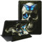 CGFGHHUY for Microsoft Surface Pro X Case 13 inch 360 Degree Rotating Stand Smart Cover with Auto Wake Sleep Tablet Case for Microsoft Surface Pro X 2020 - Blus Butterflies Skull