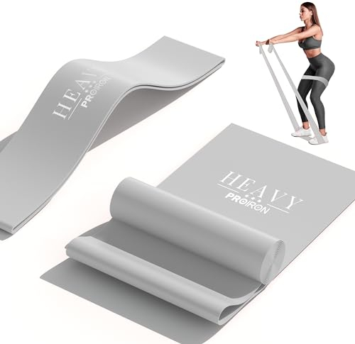 PROIRON Fitnessbänder Gymnastikband Set, Latex Resistance Bands, Anti-Rutsch Fitnessband mit 2 Trainingsmodi für Ganzkörper-Stretching und lokale Formgebung