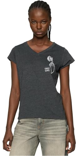 Mister Tee Damen T-Shirt Ladies Only Love Tee, Print T-Shirt für Frauen, Graphic T-Shirt, Baumwolle